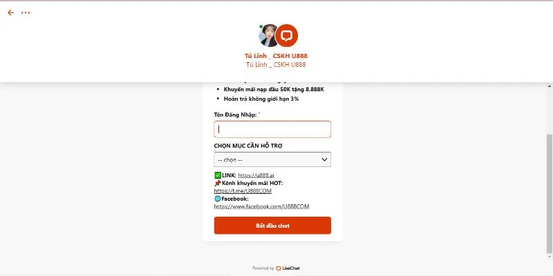 Liên hệ nhà cái thông qua số hotline được cung cấp
