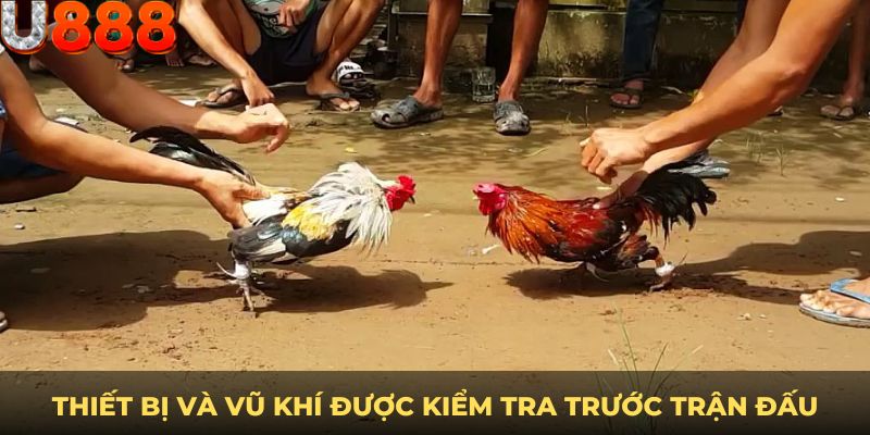 Thiết bị và vũ khí được kiểm tra trước trận đấu